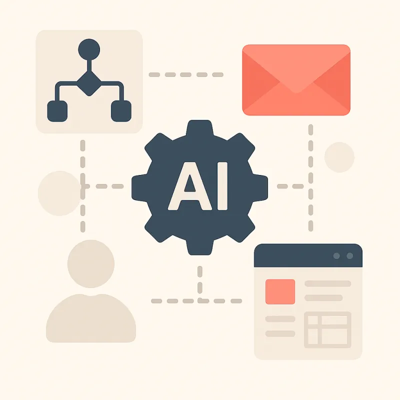 Suite automazione AI completa - Workflow CRM Email MoDev